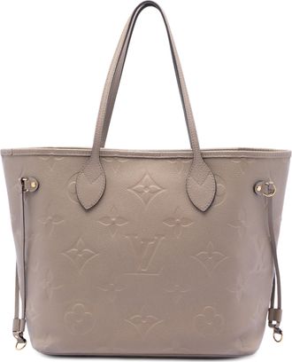 Louis Vuitton Pre-owned Womens Monogram Giant Empreinte Neverfull Mm - Grey Leather - One Size