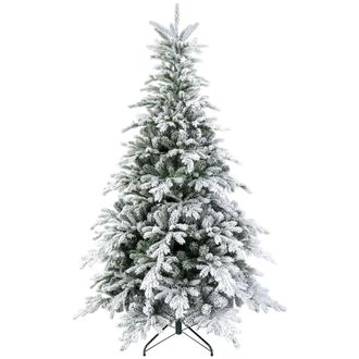 HOMCOM Artificial Christmas Tree With Realistic Snow Branches - LED Lights | TJ Hughes