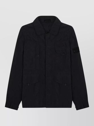 Stone Island long sleeve jacket front pocket buttons