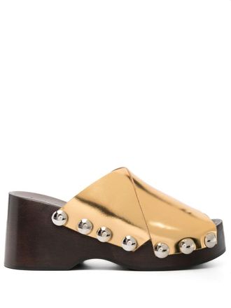 Ganni Clogs con zeppa - Giallo