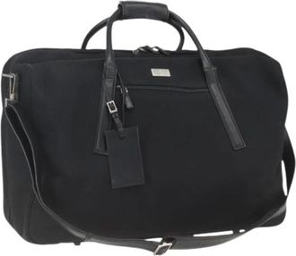 Gucci Pre-owned Weekend Bags, female, Black, Size: ONE SIZE Pre-owned Canvas Weekend Bag