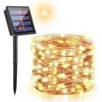 OEM Guirnalda De Luces Solares Para Exteriores De 22 M, 200 Led, Para Jard&iacute;n, Patio, Terraza, Decoraci&oacute;n Del Hogar, Navidad, Bodas, Fiestas, Resistente Al