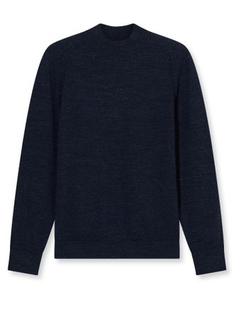 Olymp Rundhalspullover OLYMP Rundhals, Herren, Gr. XXL, marine, Obermaterial: 74% Baumwolle, 26% Polyamid, regular fit, Rundhals, Pullover Rundhalspullover,