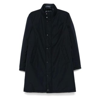 Herno Heren, Mantels, Blauw, Maat: S Gabardine