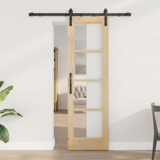 vidaXL Puerta Corredera Orkdal Natural 61 X 198,5 Cm Vidaxl
