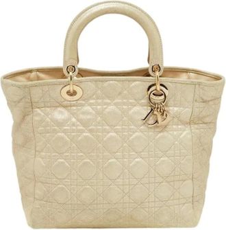Dior Pre-owned Handbags, female, Yellow, Size: ONE SIZE Pre-owned Lady Tote