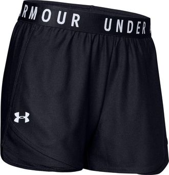 Under Armour Play Up 2-in-1-short voor dames (Zwart)