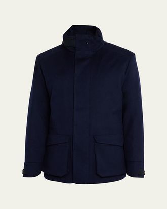 Sease Mens Uptown Padded Cashmere Parka Jacket