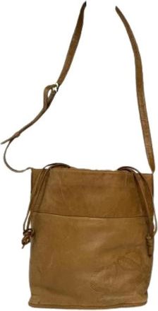 Loewe Pre-owned Cross Body Bag - unisex - Vintage Schoudertas - Bruin - ONE Size - Leer - Vintage