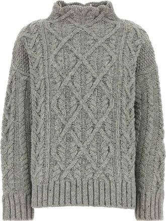 Jil Sander Grey Wool Sweater