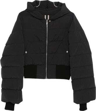 Rick Owens Chaqueta Acolchada con Capucha - Jackets - Mujer - Negro - L