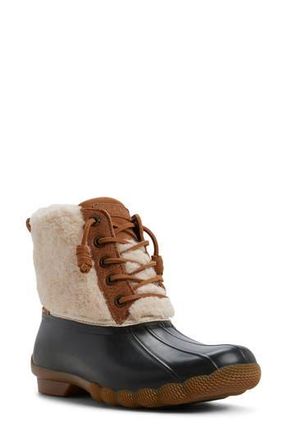 Sperry Top-Sider Saltwater Waterproof Lambswool Boot in Light Brown at Nordstrom Rack, Size 5
