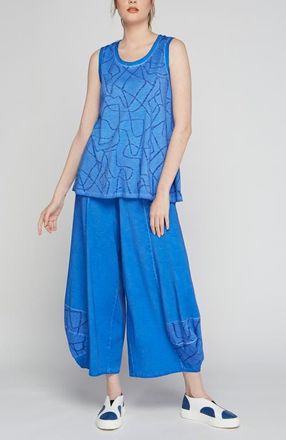 Luukaa D'Celli Viva Cotton Jersey Pants in Blue at Nordstrom, Size 8