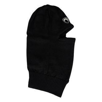 Marine Serre Hats, unisex, Black, Size: S/M Black Moon Logo Knit Balaclava