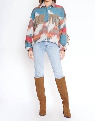 4SI3NNA Liam Western Jacket In Multi