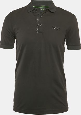 HUGO BOSS Boss By Hugo Boss Black Cotton Paddy Mirror Polo T-Shirt