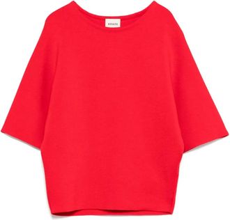 Khaite Top Warren - Rosso