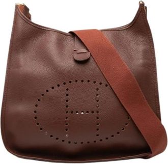 Herm&egrave;s Pre-owned Evelyne I Schoudertas - Dames - Vintage Schoudertas - Bruin - ONE Size - Leer - Vintage