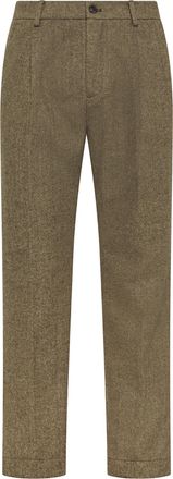 Cruna Subtle Textured Straight-Leg Pants