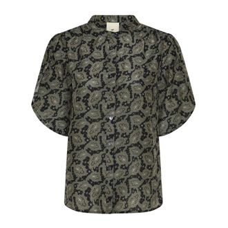 Julie Fagerholt - Heartmade Mujer, Blusas y Camisas, Verde, Talla: M