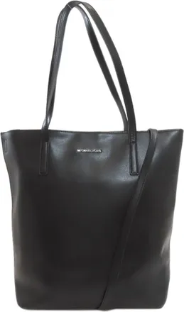 Michael Kors Black Leather Tote Bag (Pre-Owned)