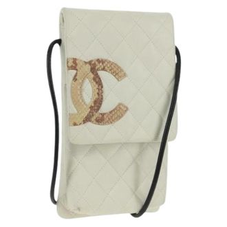 Chanel Pre-owned Cross Body Bags, female, White, Size: ONE SIZE Pre-owned Vintage Cross Body Bag