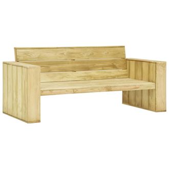 vidaXL Banco De Jard&iacute;n Madera De Pino Impregnada 179 Cm Vidaxl