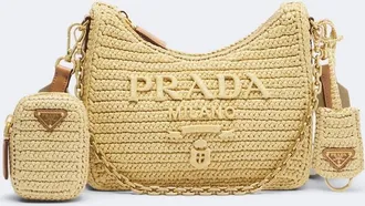 Prada Prada Re-Edition 2005 Mini raffia-effect shoulder bag