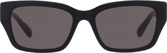 Balenciaga Grey Rectangular Unisex Sunglasses BB0480SK 001 56