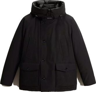 Woolrich Arctic Anorak - Heren - Winterjassen - Zwart - XL - Katoen - Jassen