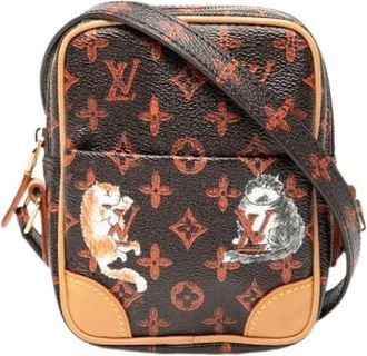 Louis Vuitton Borsa a tracolla in tessuto Pre-owned - - Pre-owned - Donna - Marrone - ONE SIZE