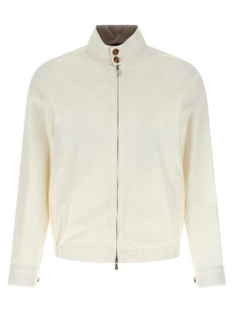 Brunello Cucinelli White Cotton Full-Length Mens Jacket
