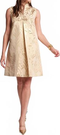 Frances Valentine Tabitha Mini Dress In Royal Palm Jacquard