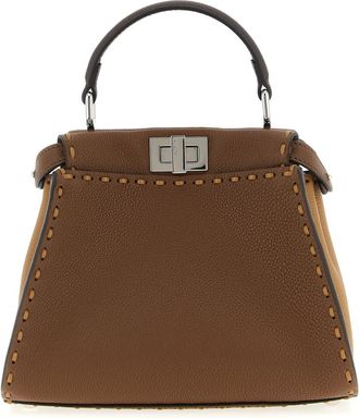 Fendi Brown Peekaboo Mini Satchel