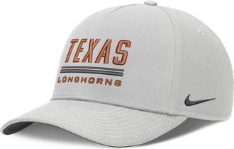 Nike Texas Sideline Practice Rise Nike Mens Dri-FIT College Adjustable Hat in Grey | NC060BBTXE-RKB