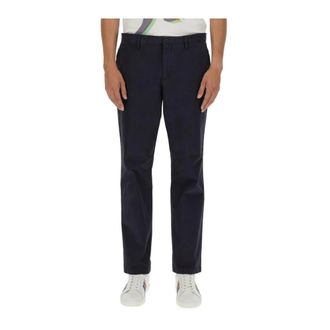 Paul Smith Moderne Pantalon met Tailored Fit - Heren - Broeken - Blauw - Maat: W38 Katoen