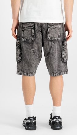 Alpha Industries Shorts ALPHA INDUSTRIES Canvas Acid Shorts, Herren, Gr. 30, Normalgr&ouml;ssen, schwarz, Obermaterial: 100% Baumwolle, Hosen Shorts