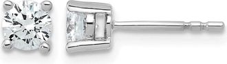 Diamond2Deal 14k Yellow Gold 3/4 ct Round Lab Grown Diamond Stud Earrings VS Clarity, G-H Color