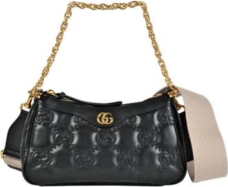 Gucci Pre-owned Leren Schoudertas - Dames - Vintage Schoudertas - Zwart - ONE Size - Leer - Vintage