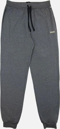 HUGO BOSS Mens Hugo Boss Mix&match Embroidered Logo Pants Dark Grey 010 - Size: 2XL
