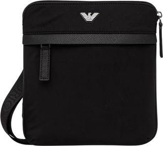Emporio Armani Nylon Crossbody - Heren - Schoudertassen - Zwart - ONE Size - Nylon - Tassen