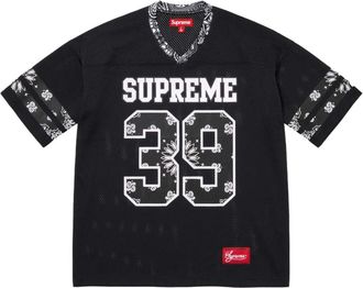 SUPREME T-shirt Bandana Football - Nero