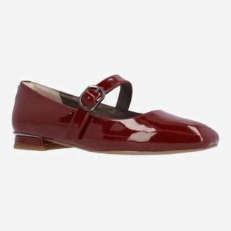 J. Rene&eacute; Womens Faron Mary Jane Flat Shoes In Burgundy