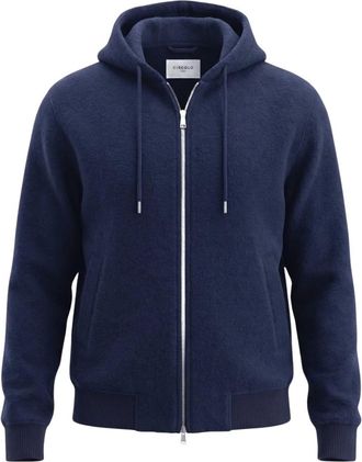 Circolo 1901 Felpa con zip - - Sweatshirts & Hoodies - Uomo - Blu - L