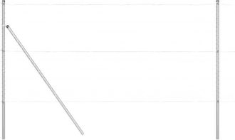 vidaXL Poste De Cerca 26 Pcs Plateado 3.2 X 3.2 X 170 Cm Acero Vidaxl