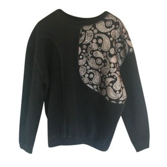 Stella McCartney Black Paisley Embroidered Jumper Size L