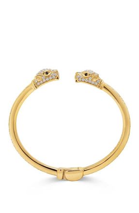 Nialaya Gold CZ Masculine Panther Bangle at Nordstrom, Size X-Large