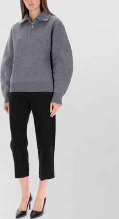 Helmut Lang wool zipped sweatshirt