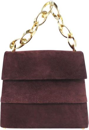 Ferragamo Pre-owned Ferragamo Suede Chain Satchel DDY514RFTDXN1BYE
