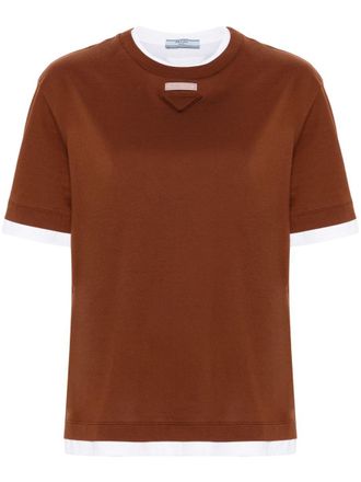 Prada Layered Cotton T-Shirt